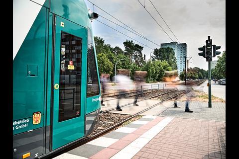 The Combino tram will undertake autonomously-driven demonstration runs in real traffic on 6 km of the network in Potsdam.